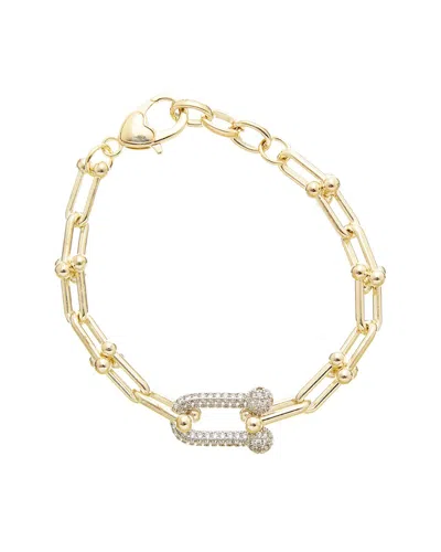 Juvell 18k Plated Cz Bracelet In Gold