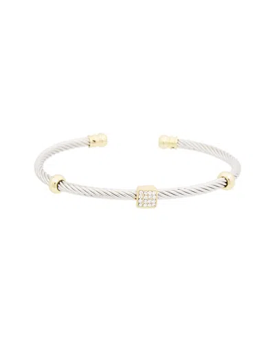 Juvell 18k Plated Cz Cuff