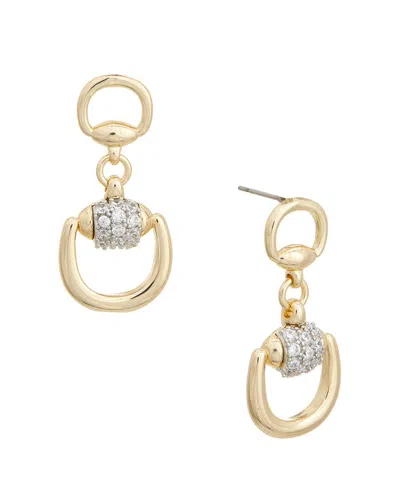 Juvell Cubic Zirconia Doorknocker Drop Earrings In Gold