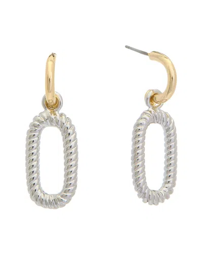 Juvell 18k Plated Cz Drop Link Earrings
