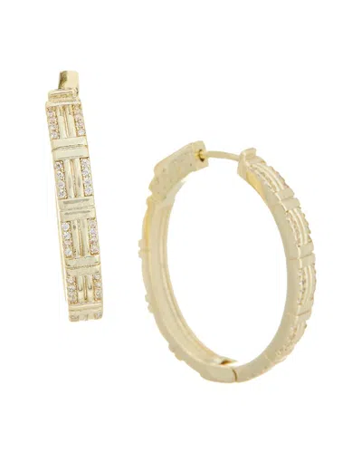 Juvell 18k Plated Cz Earrings In Gold