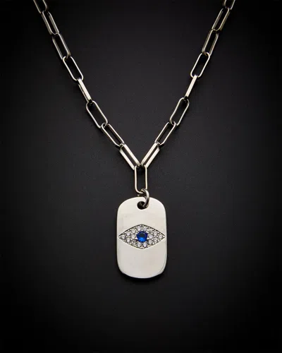 Juvell 18k Plated Cz Evil Eye Necklace