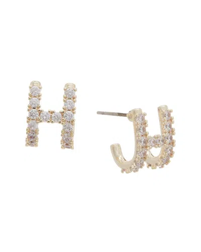 Juvell 18k Plated Cz Fancy Earrings In Gold