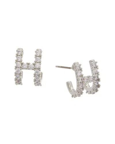 Juvell 18k Plated Cz Fancy Earrings In Metallic