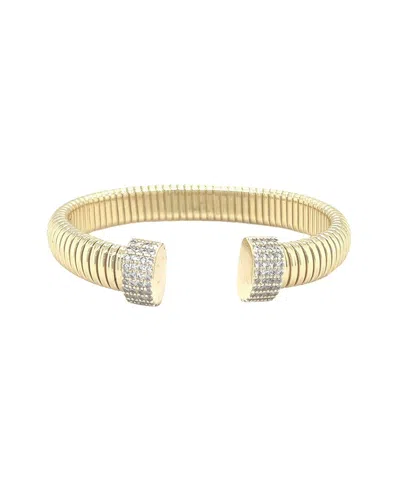 Juvell 18k Plated Cz Goose Bangle Bracelet