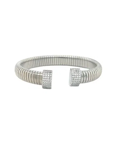 Juvell 18k Plated Cz Goose Bangle Bracelet