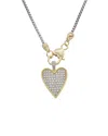 Juvell 18k Plated Cz Heart Necklace