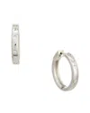 Juvell 18k Plated Cz Hoop Earrings In Metallic