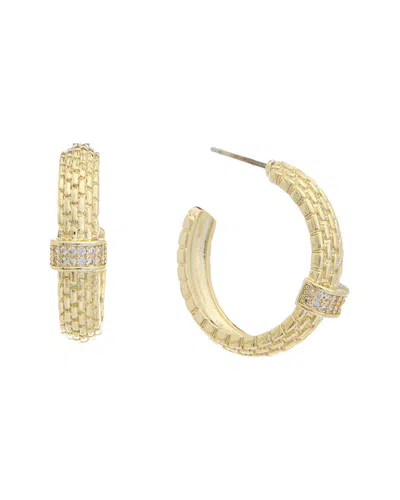 JUVELL JUVELL 18K PLATED CZ HOOPS