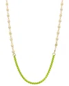 Juvell 18k Plated Cz Link Necklace