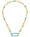 Juvell 18k Plated Cz Link Necklace