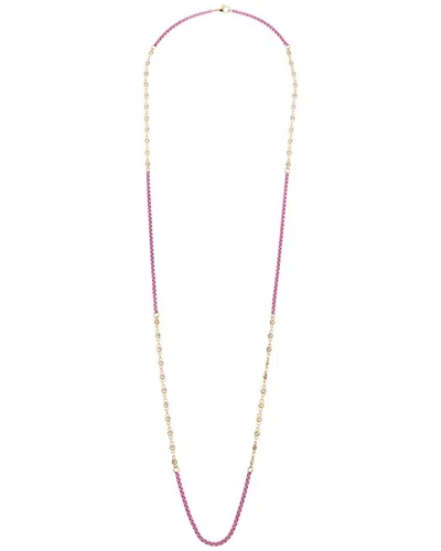 Juvell 18k Plated Cz Link Necklace