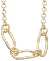 Juvell 18k Plated Cz Link Necklace