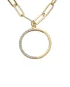 Juvell 18k Plated Cz Link Necklace