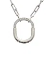 Juvell 18k Plated Cz Link Necklace
