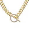 Juvell 18k Plated Cz Link Toggle Necklace