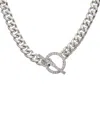 Juvell 18k Plated Cz Link Toggle Necklace