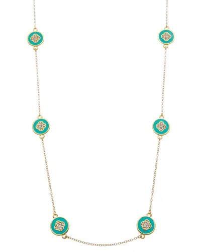 Juvell 18k Plated Cz Necklace In Multi