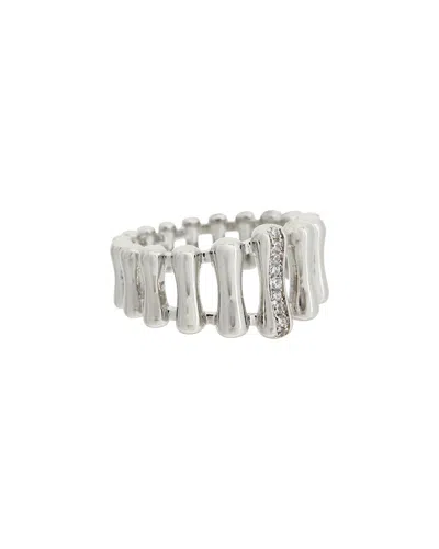 Juvell 18k Plated Cz Ring In Metallic
