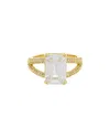 Juvell 18k Plated Cz Ring