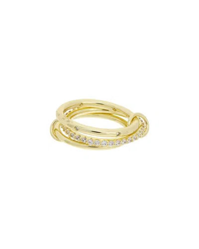 Juvell 18k Plated Cz Ring In Gold