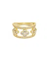 Juvell 18k Plated Cz Ring