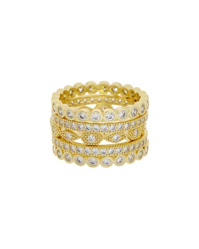 Juvell 18k Plated Cz Ring In Gold