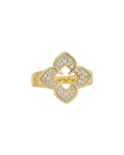 Juvell 18k Plated Cz Ring In Gold