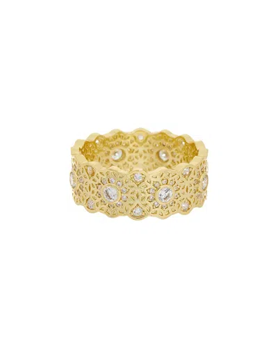 Juvell 18k Plated Cz Ring In Gold