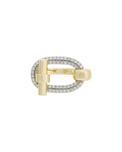 Juvell 18k Plated Cz Ring In Gold
