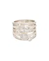 Juvell 18k Plated Cz Ring In Metallic