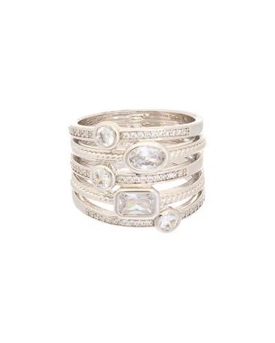 Juvell 18k Plated Cz Ring In Metallic