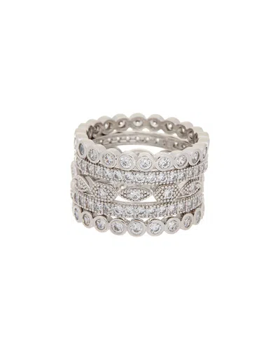 Juvell 18k Plated Cz Ring In Metallic