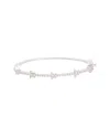 Juvell 18k Plated Cz Star Bangle Bracelet