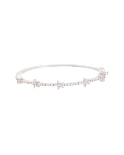 Juvell 18k Plated Cz Star Bangle Bracelet