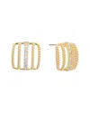 Juvell 18k Plated Diamond Cz Studs