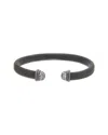 Juvell 18k Plated Cz Twisted Cable Bangle