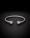 Juvell 18k Plated Cz Twisted Mesh Bangle Bracelet