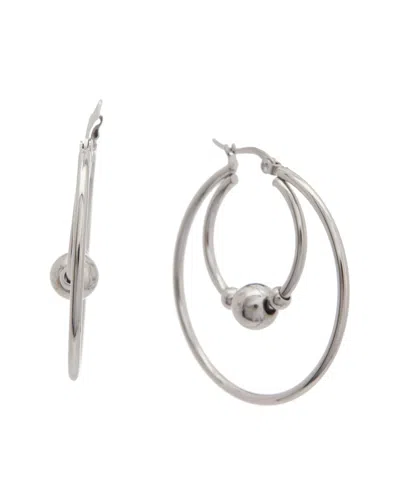 Juvell 18k Plated Double Row Hoops In Metallic
