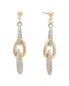 Juvell 18k Plated Drop Link Earrings