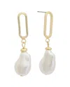Juvell 18k Plated Drop Link Earrings