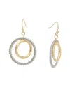 Juvell Two-tone Orbital Hoop Drop Earrings