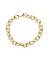 Juvell 18k Plated Enamel Link Bracelet