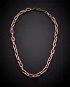 Juvell 18k Plated Enamel Link Necklace