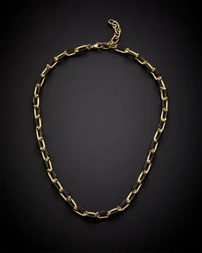 Juvell 18k Plated Enamel Link Necklace