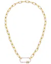 Juvell 18k Plated Enamel Link Necklace