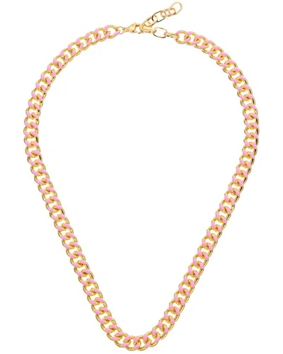 Juvell 18k Plated Enamel Link Necklace