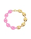Juvell 18k Plated Enamel Puffed Mariner Bracelet
