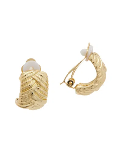Juvell 18k Plated Fancy Clip Earrings In Gold