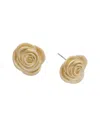 Juvell 18k Plated Flower Petal Clip Earrings